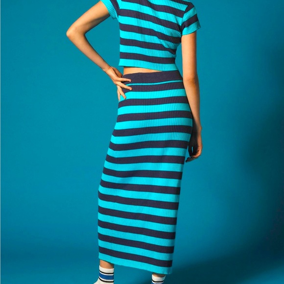 NWT Daily Practice by Anthropologie Ribbed Knit Skirt - Picture 3 of 7